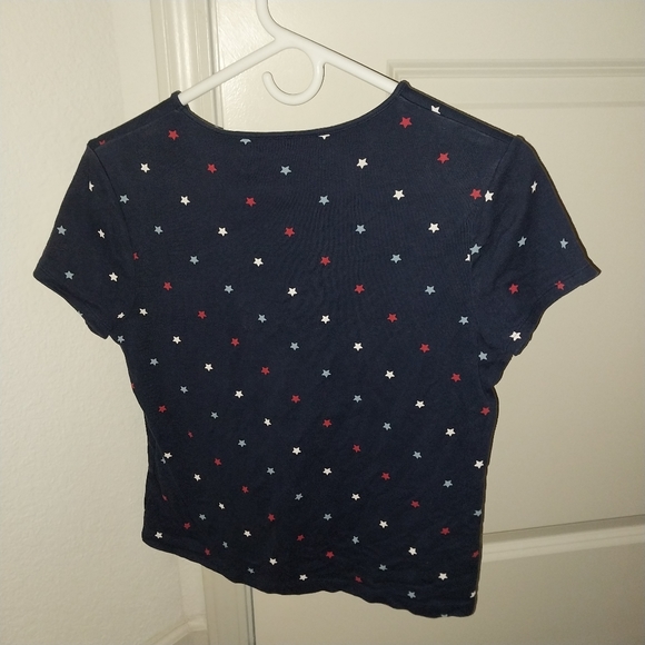 Croft & Barrow Patriotic Short Sleeve Top - Picture 4 of 4